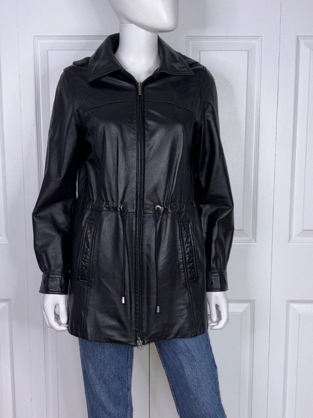 DANIER women's leather coat small